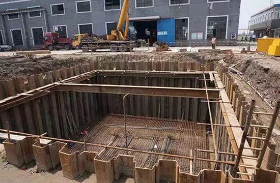 土建设备房基坑打桩机